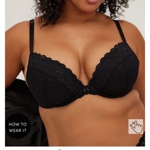 Push-up plunge bra